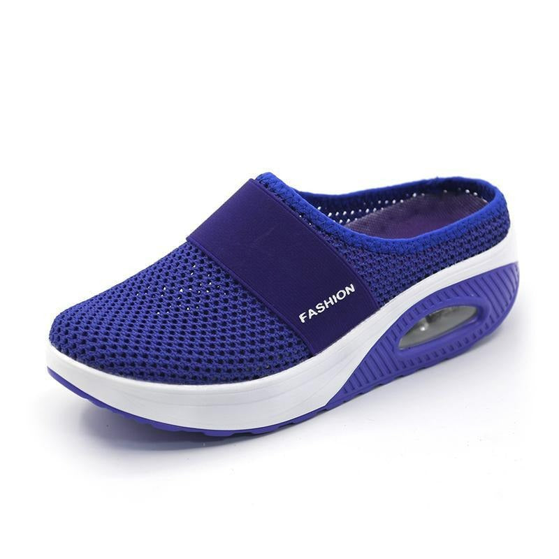 Orthopedic slip-on shoes with air cushion for women