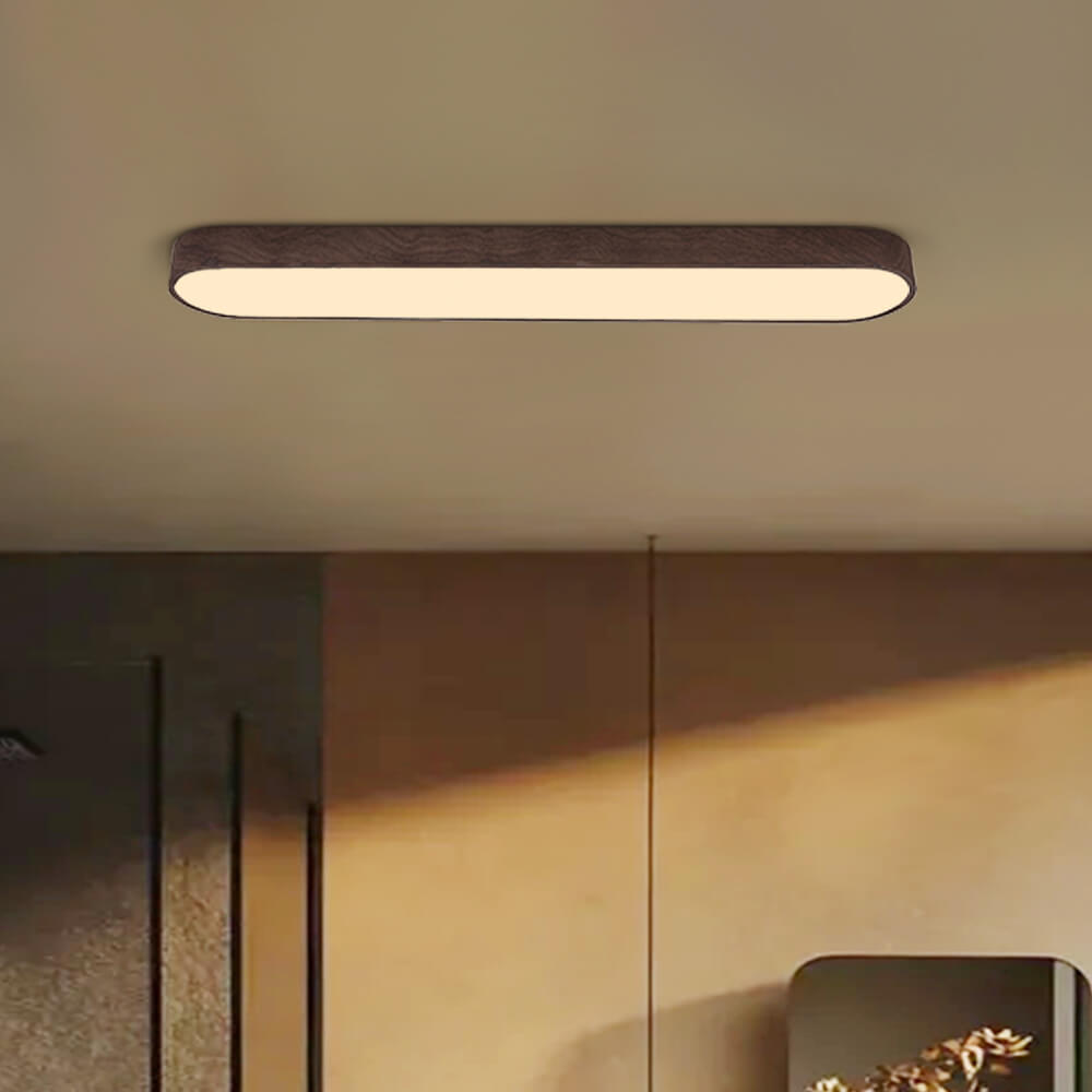 Oval LED-Takplafond Nordic Glow med Treaksent