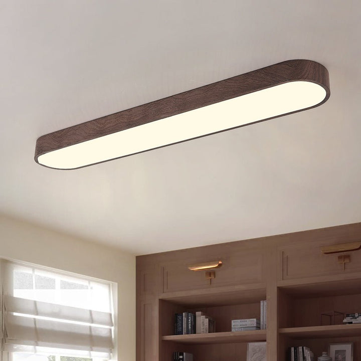 Oval LED-Takplafond Nordic Glow med Treaksent