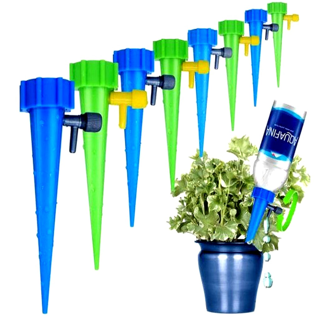 Automatiske plantevanningspigger (pakke med 12) Justerbar hagehjelp