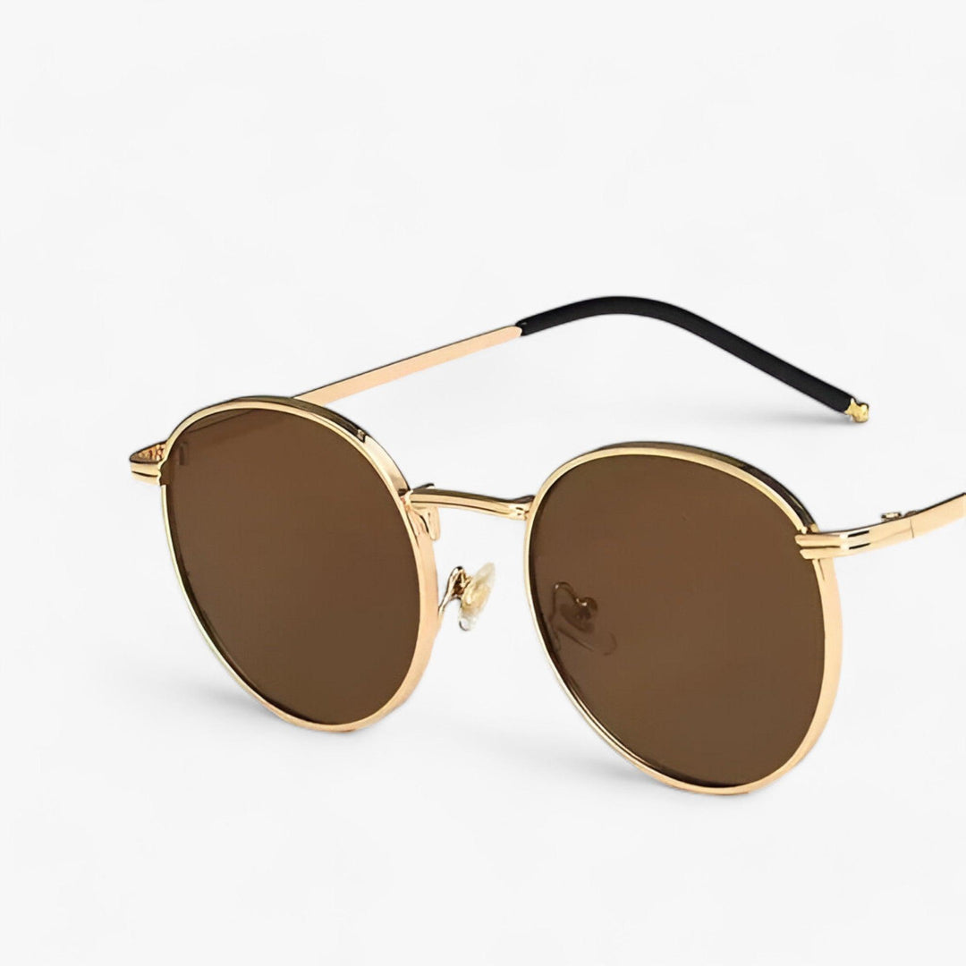Design Solbriller Unisex med Runde Glass – Nova