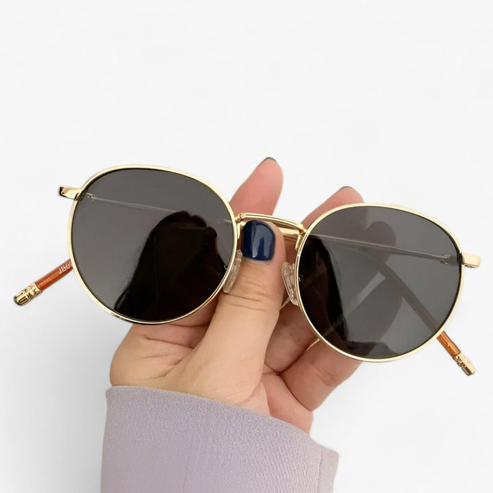 Design Solbriller Unisex med Runde Glass – Nova