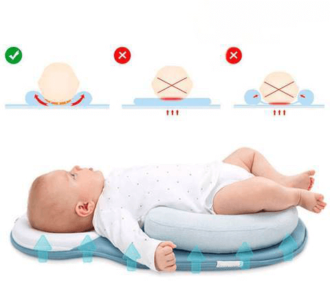 Ergonomisk bærbar babyseng med hodestøtte mot flatt hode – Schlafcocon