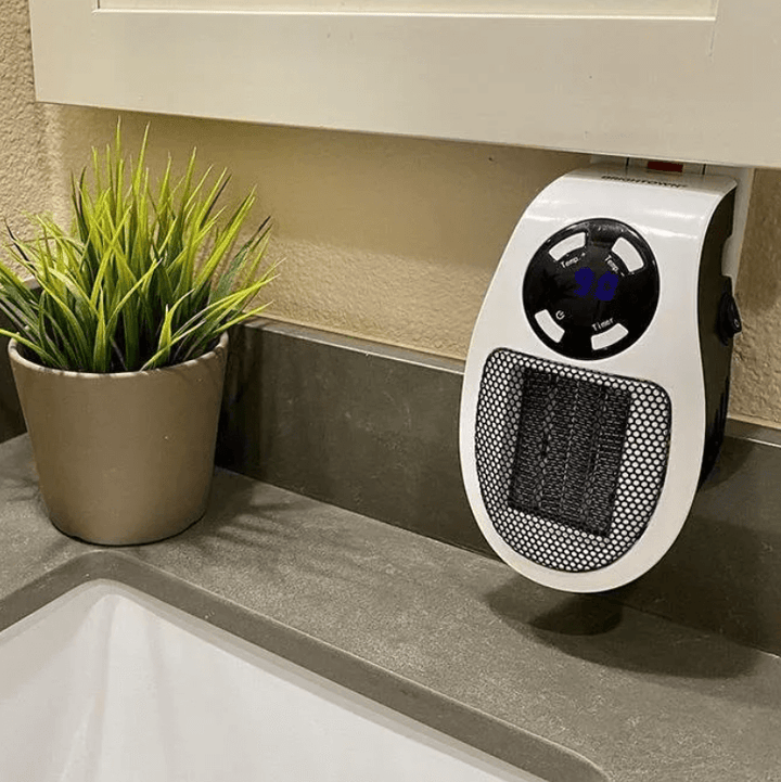 Bærbar varmer 500 W med termostat 15–32 °C