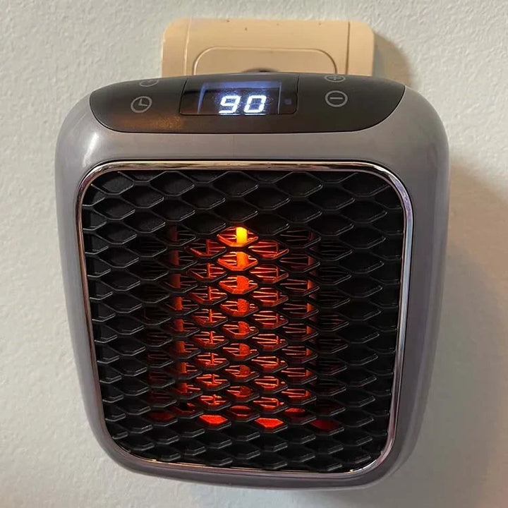 Bærbar viftevarmer 800 W med timer