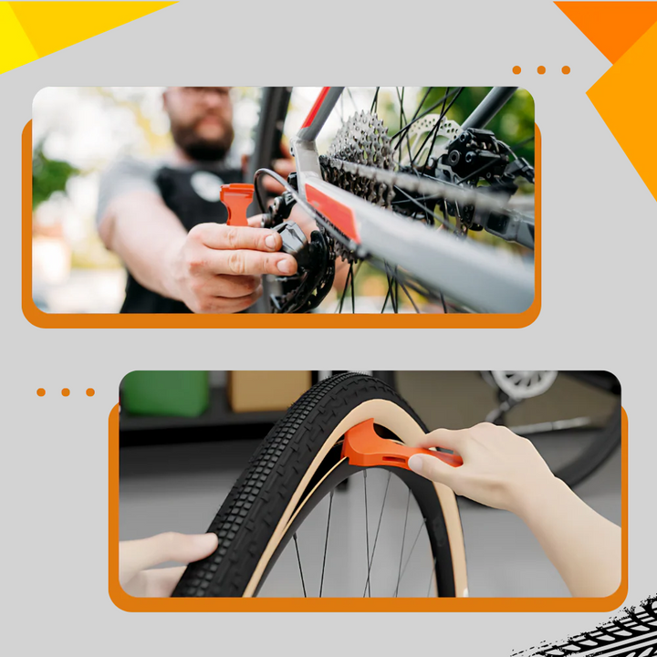 Sykkeldekkspak Kompakt verktøy for dekkskift