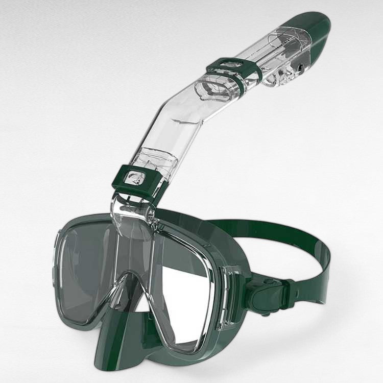Sammenleggbar helmaske for snorkling, 180° sikt