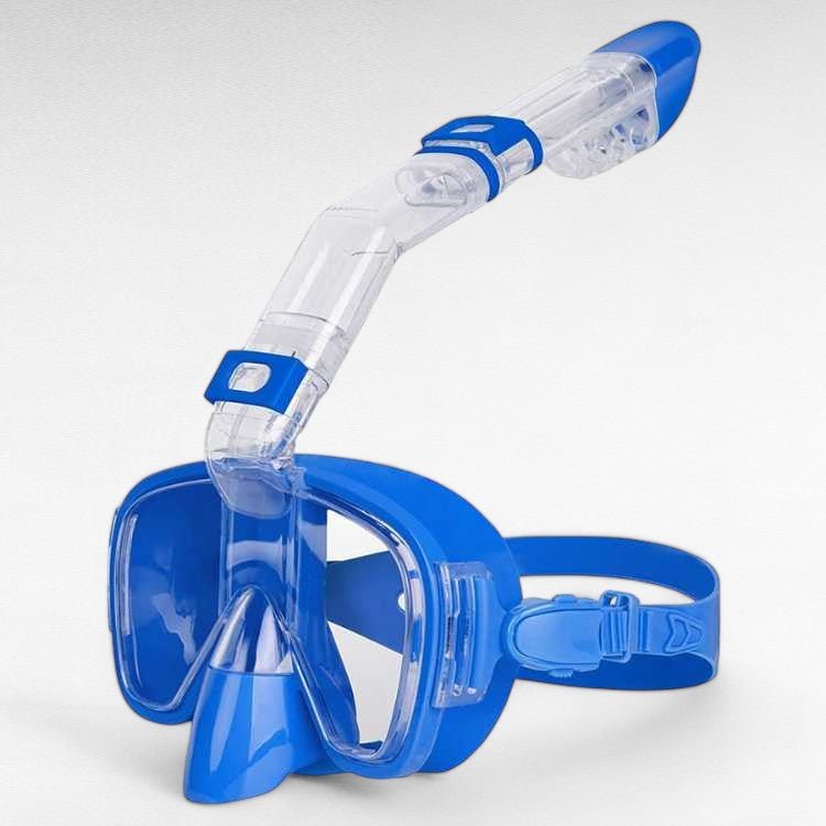 Sammenleggbar helmaske for snorkling, 180° sikt