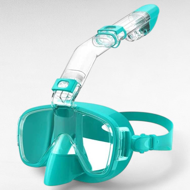 Sammenleggbar helmaske for snorkling, 180° sikt