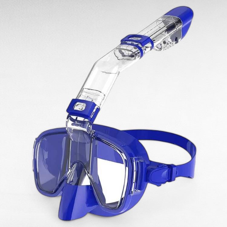 Sammenleggbar helmaske for snorkling, 180° sikt
