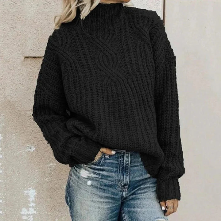 Elegant strikket genser for kvinner – subtil tekstur med raffinert stil