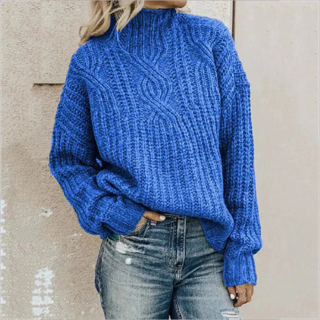 Elegant strikket genser for kvinner – subtil tekstur med raffinert stil