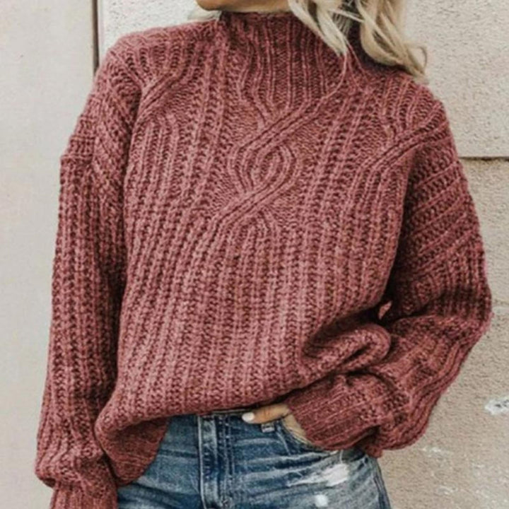 Elegant strikket genser for kvinner – subtil tekstur med raffinert stil