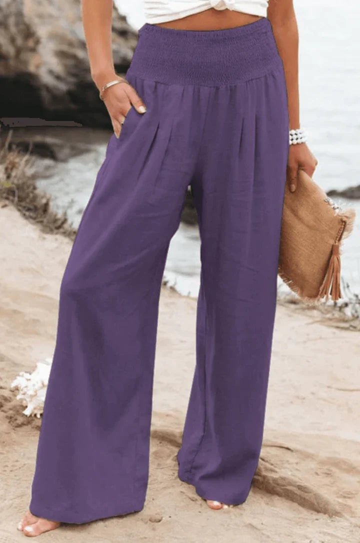 Elegant, stretchy palazzo pants for women