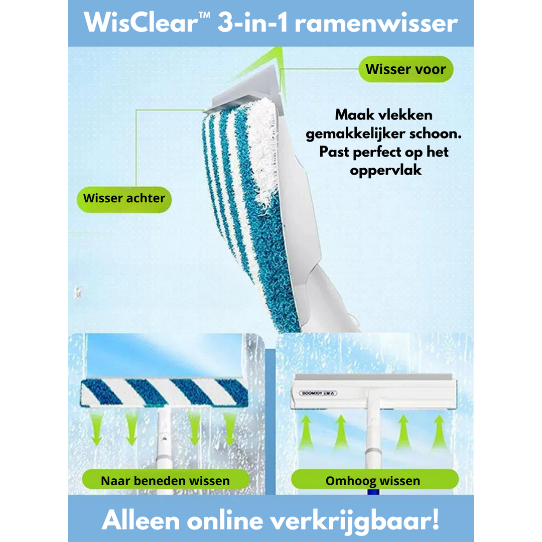 Funksjonell 3-i-1 vindusskrape - ClearView