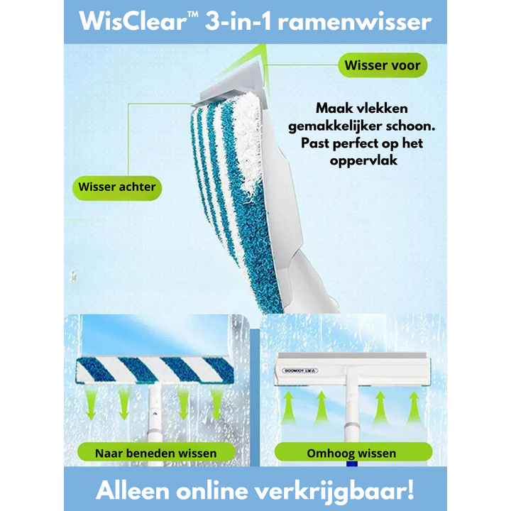 Funksjonell 3-i-1 vindusskrape - ClearView