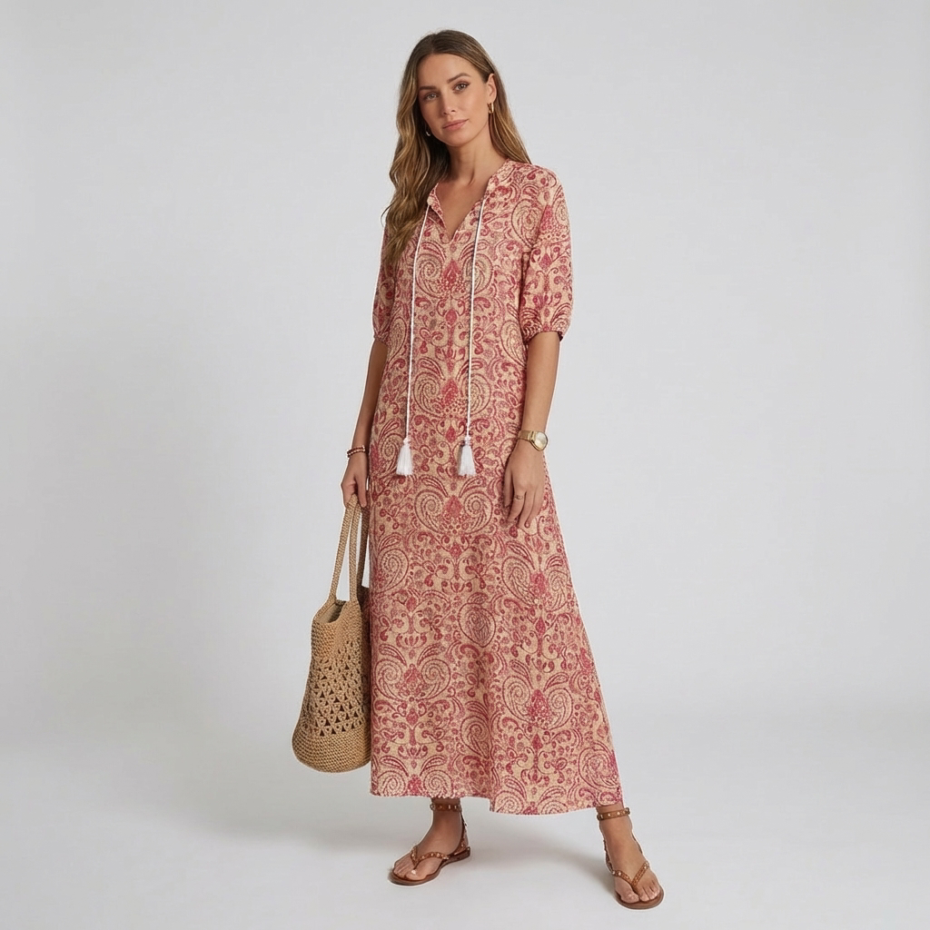 Bohemian maxikjole for kvinner