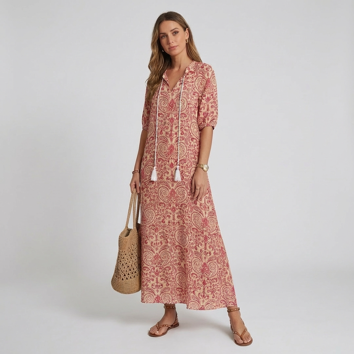 Bohemian maxikjole for kvinner