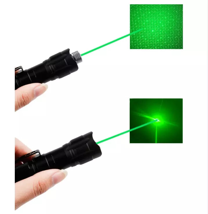 Oppladbar grønn laserpeker med lang rekkevidde og høy presisjon