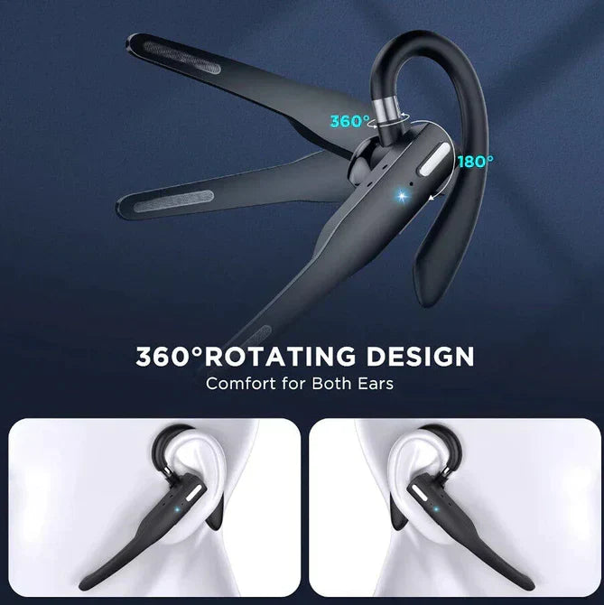 Trucker Dual Mic Bluetooth 5.1 Trådløst Headset med Støyreduksjon