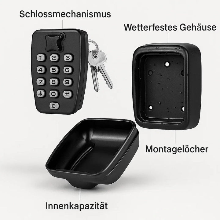 Utendørs Nøkkelboks | Nøkkelboks med Kode | SafeHaus