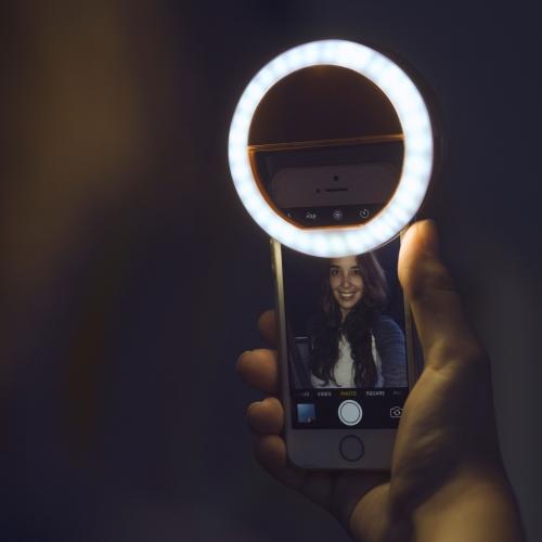 Bærbar selfie-ringlys - GlowSnap
