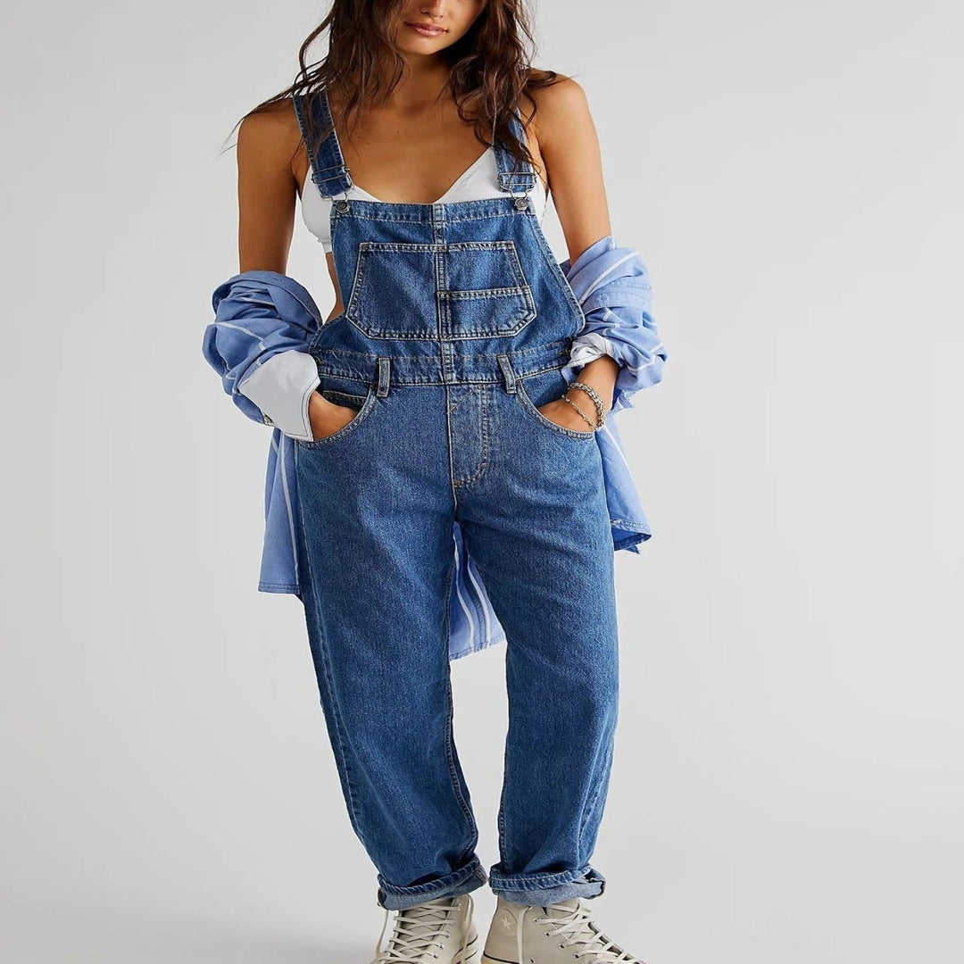 Denim Latzhose mit entspannter Attitüde