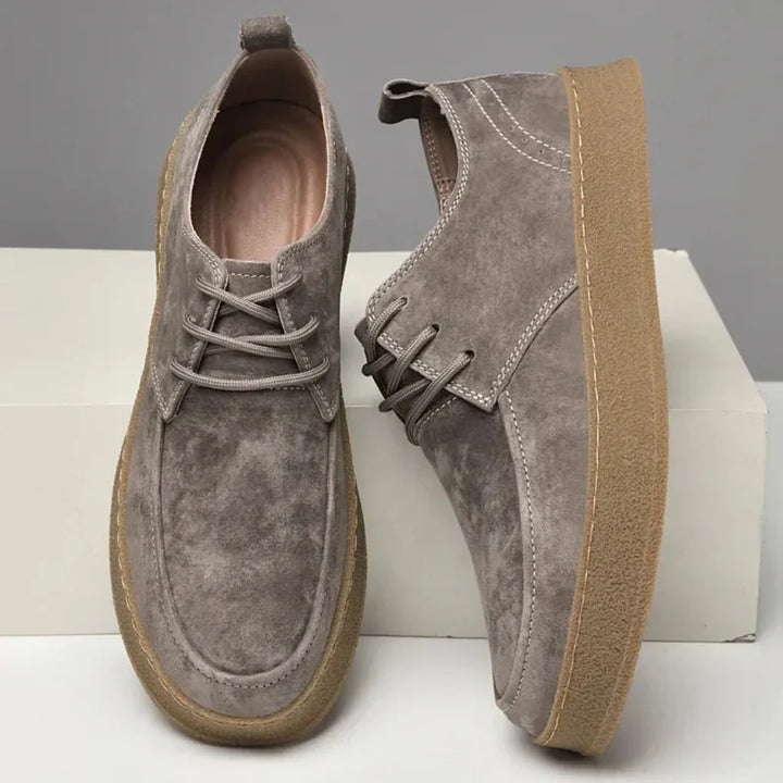Herre semskede sneakers Stilige og allsidige