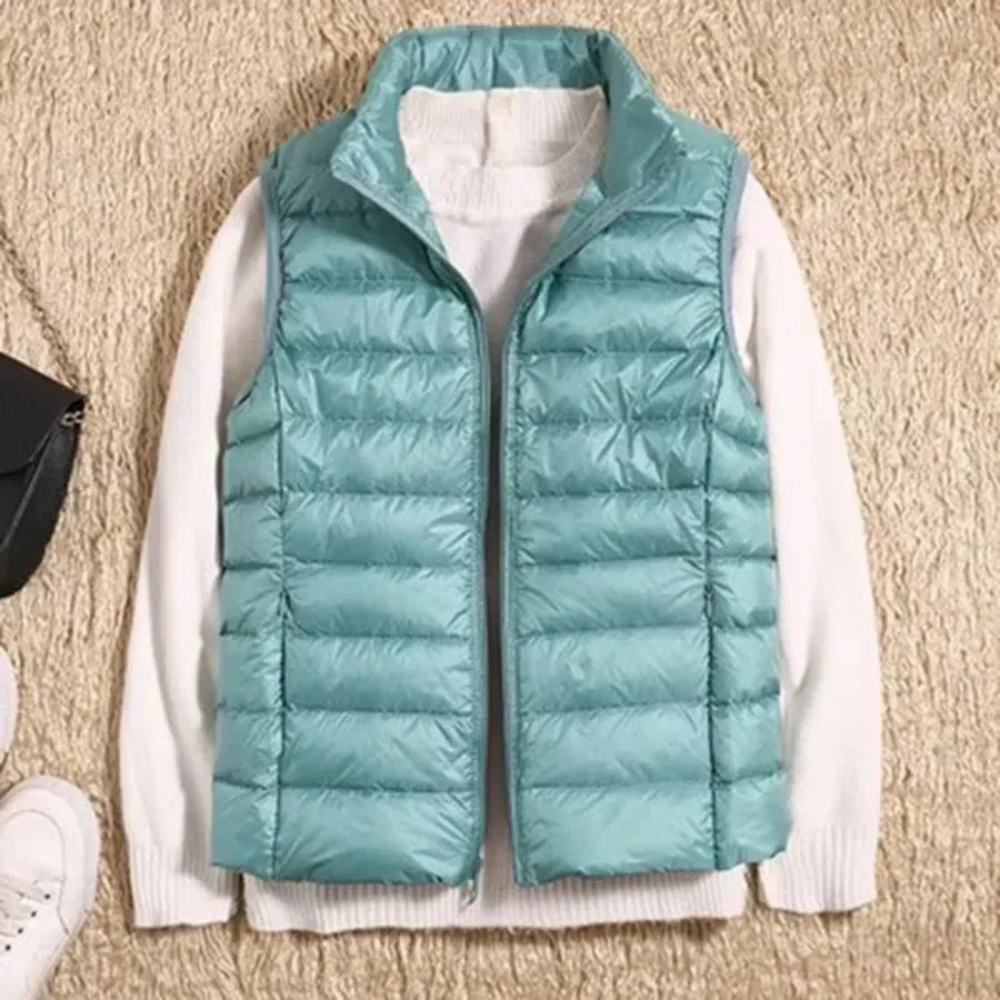 Vindbestandig Kvinners Bodywarmer med Glidelås