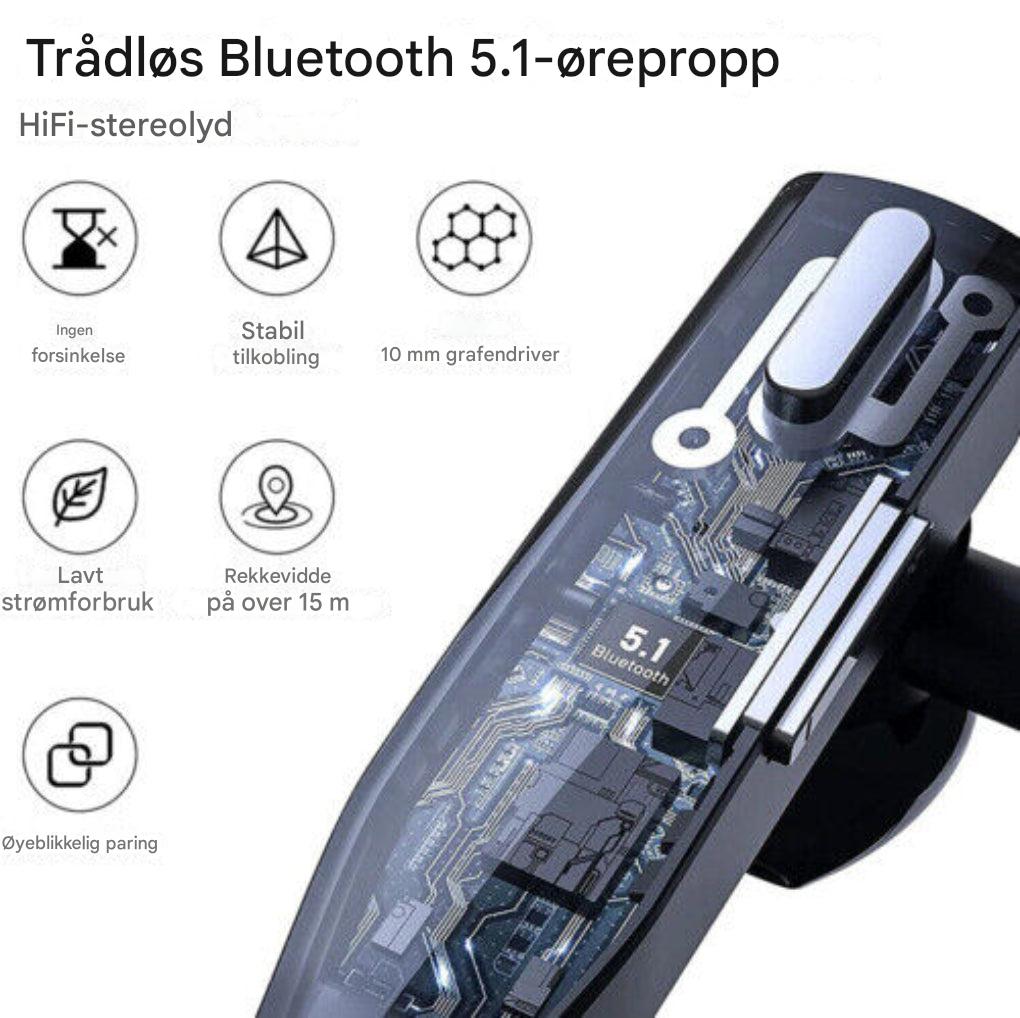 Bluetooth 5.1 geräuschreduzierendes Headset mit doppelten Mikrofonen für Männer