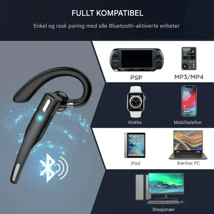 Bluetooth 5.1 geräuschreduzierendes Headset mit doppelten Mikrofonen für Männer