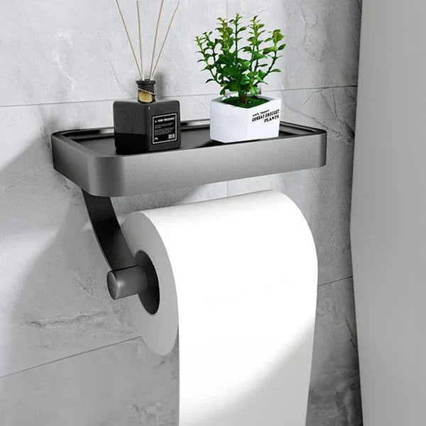 Toalettpapirholder med Hylle – Stalux