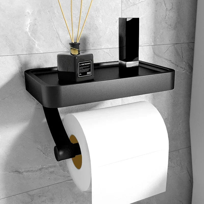 Toalettpapirholder med Hylle – Stalux