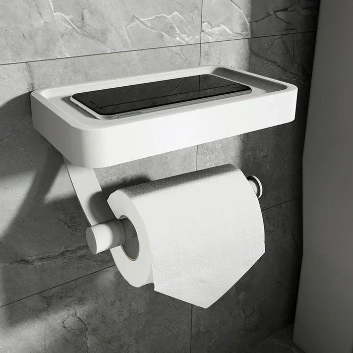Toalettpapirholder med Hylle – Stalux