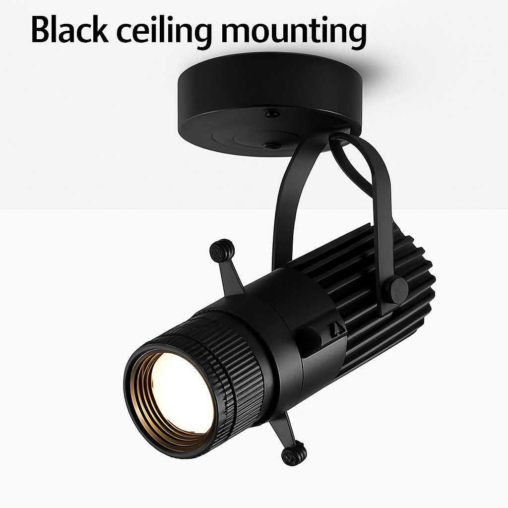 Dreibar LED-spot med justerbar åpning