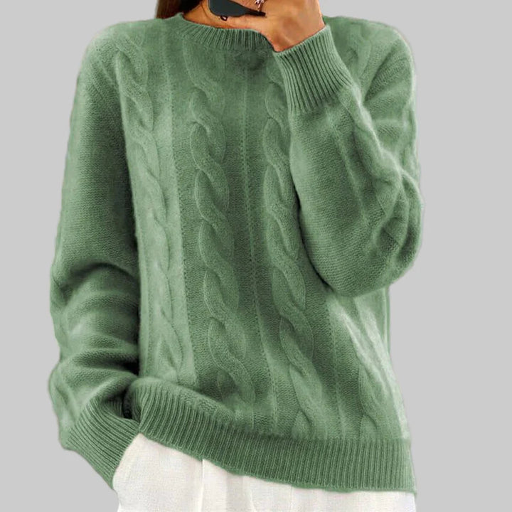 Warm knitted sweater for women – Cozy layered piece
