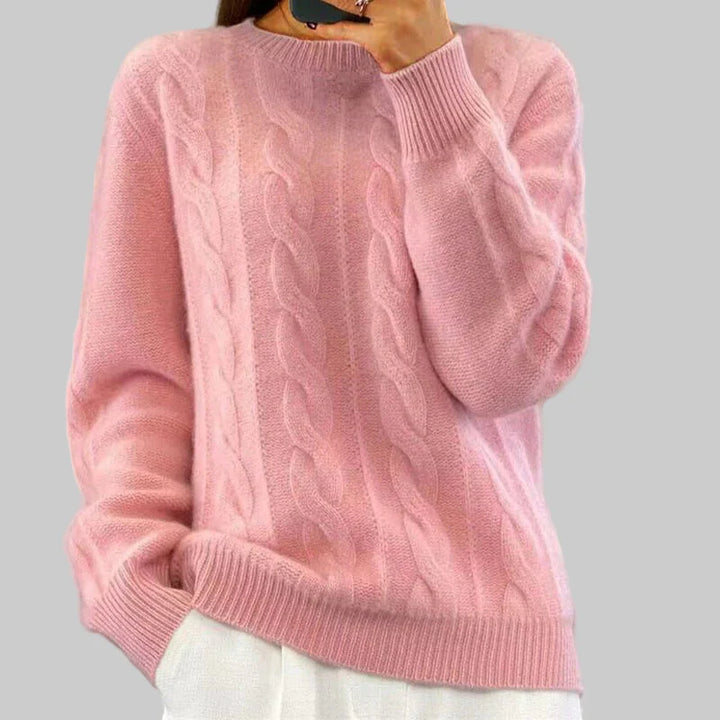 Warm knitted sweater for women – Cozy layered piece