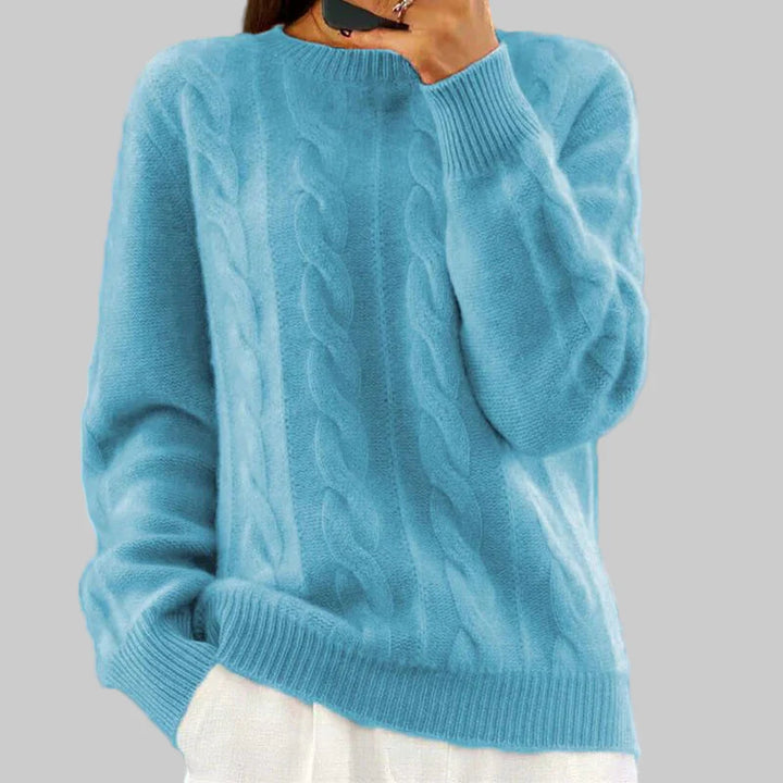 Warm knitted sweater for women – Cozy layered piece