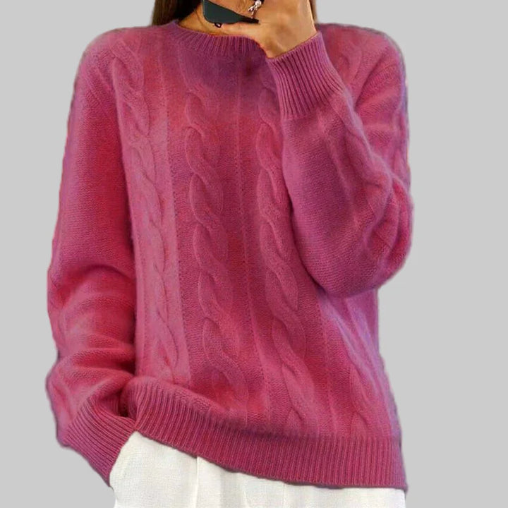 Warm knitted sweater for women – Cozy layered piece