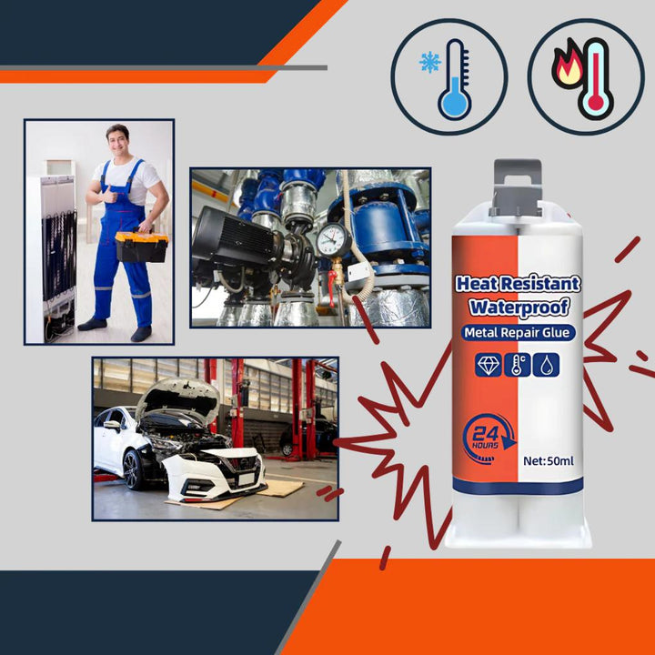 Metallreparasjonslim 50 g Vannfast limformel