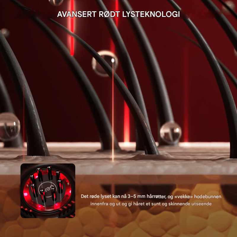 Massasjebørste for hodebunnen