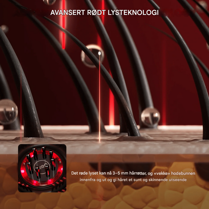 Massasjebørste for hodebunnen