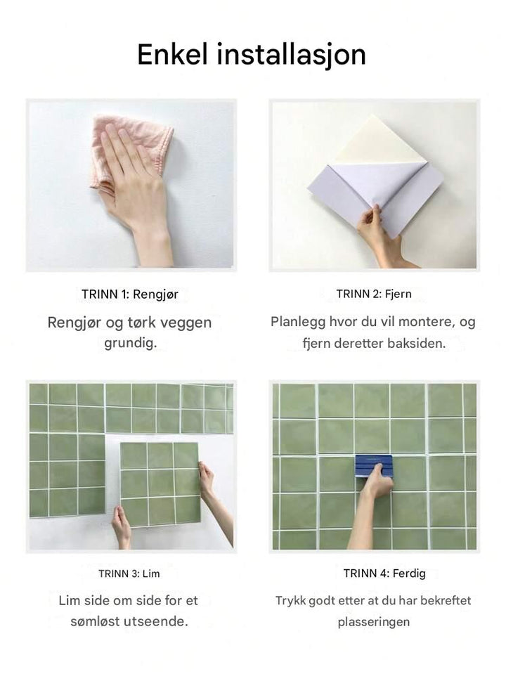 HomeDeco 3D Peel & Stick wall tiles