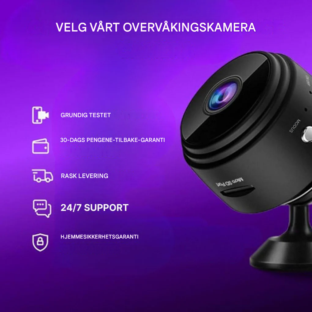 Mini Trådløst Sikkerhetskamera