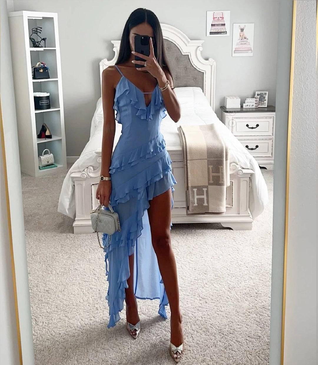 Comfortable solid color dress for women