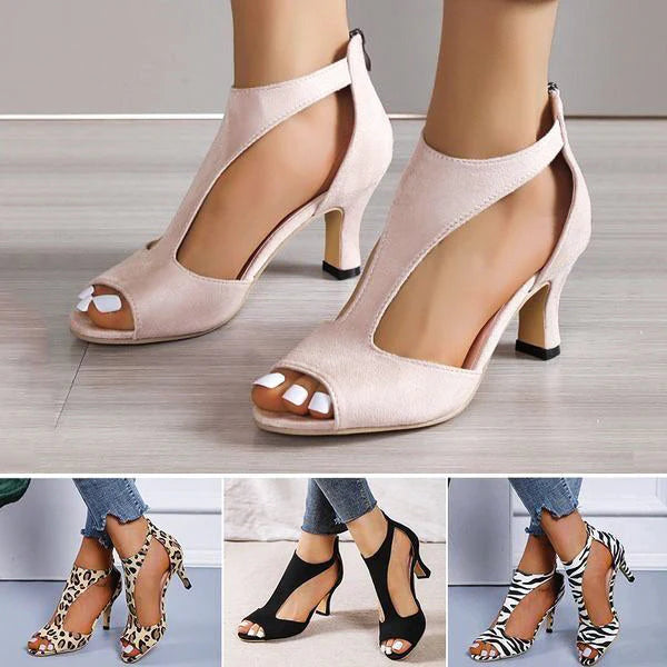 Elegante Heeled Sandaler for Kvinner