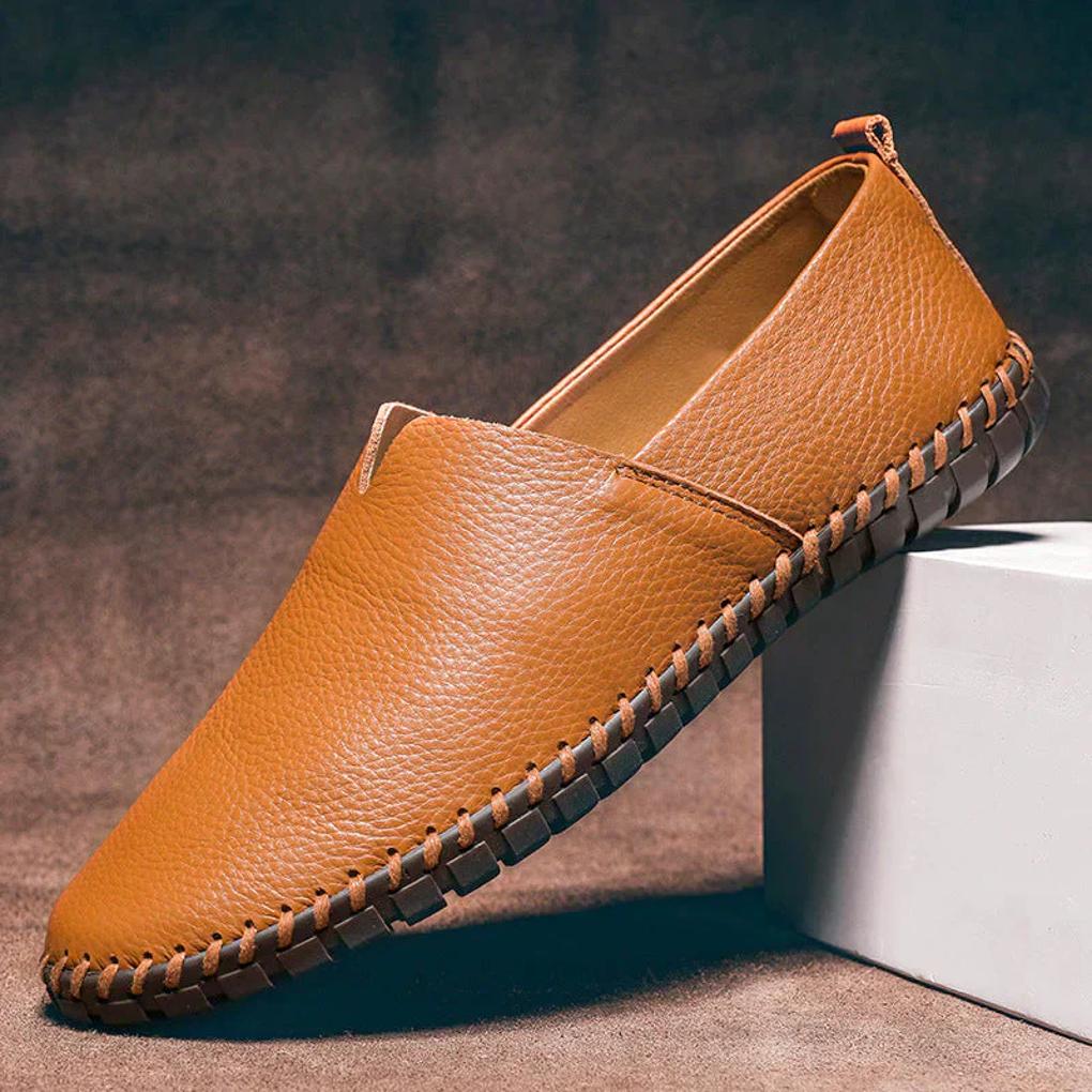 Elegante loafers – Matte slip-ons i ekte skinn