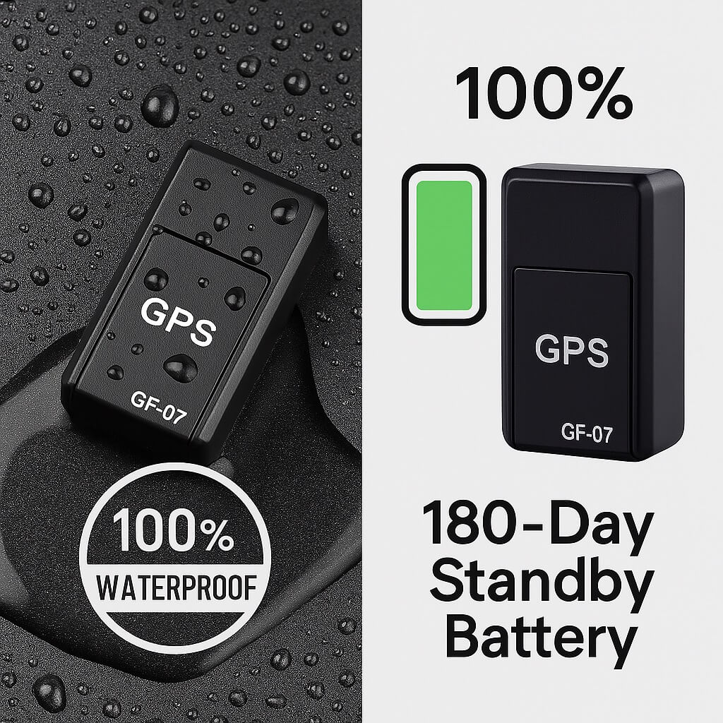 Magnetisk GPS-sporer for bil og bagasje