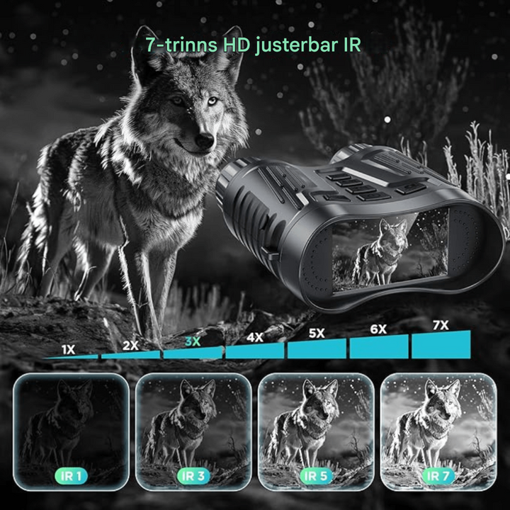 Ultra HD nattsyns-kikkert med IR