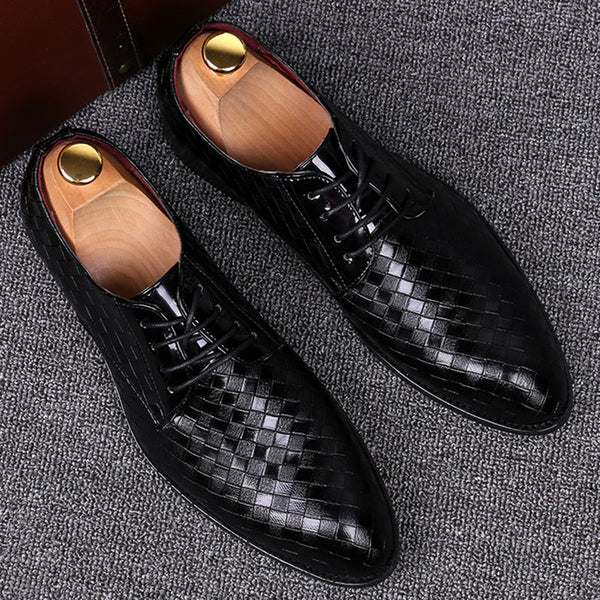 Classic Leather Lace-Up Shoes for Men